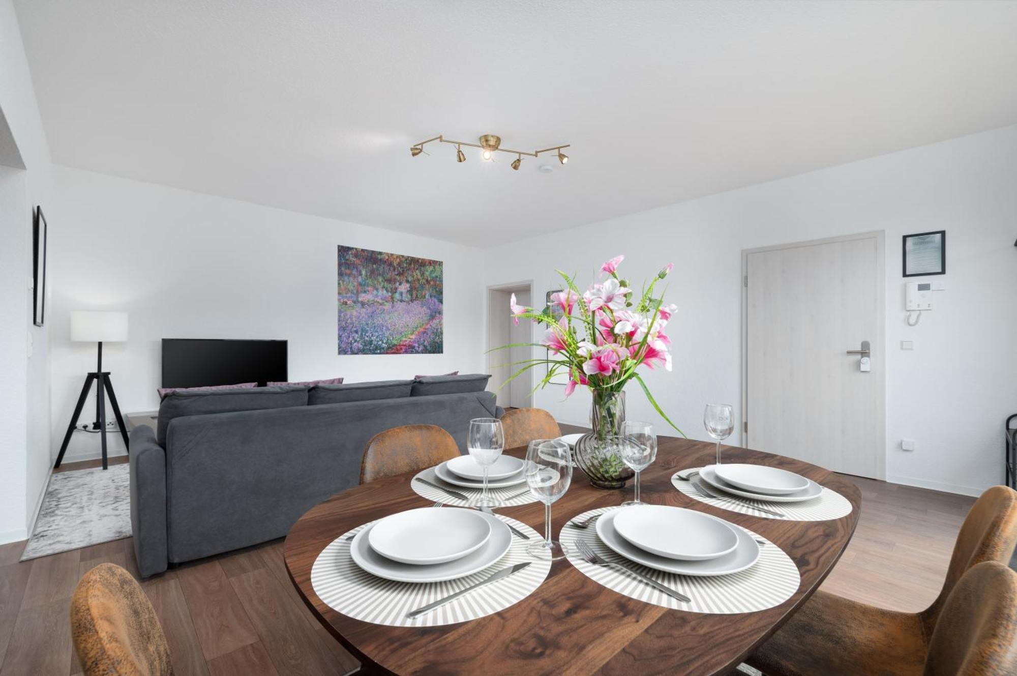 Design-Wohnung, Altstadt, Parkplatz, Netflix クヴェードリンブルク エクステリア 写真