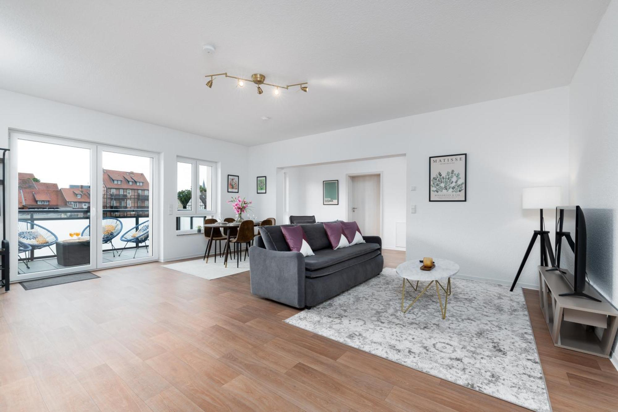 Design-Wohnung, Altstadt, Parkplatz, Netflix クヴェードリンブルク エクステリア 写真